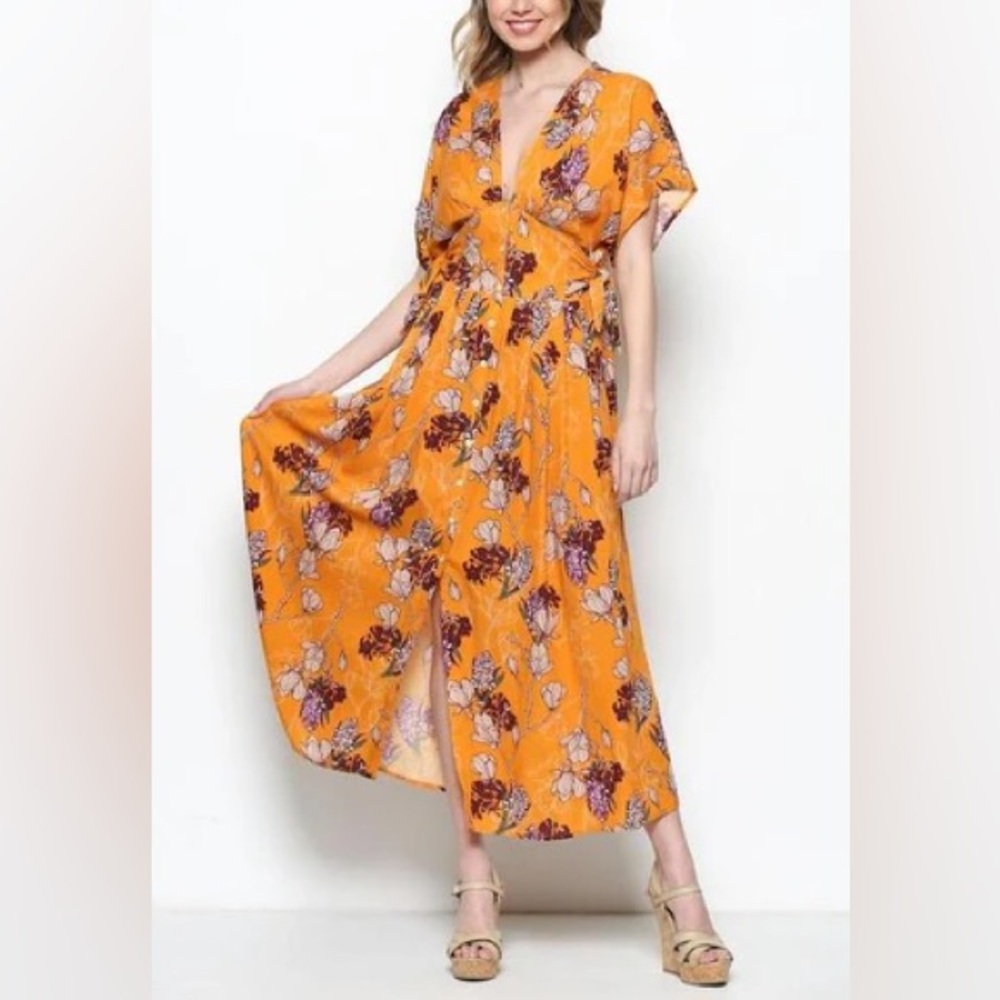 Ila Ila Floral Midi Dress size Small - Picture 2 of 7